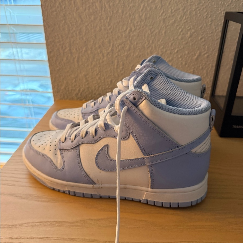 Nike Dunk High Blue and White Sneakers